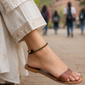 black-brass-bead-anklet