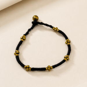 Black Brass Cluster Bracelet