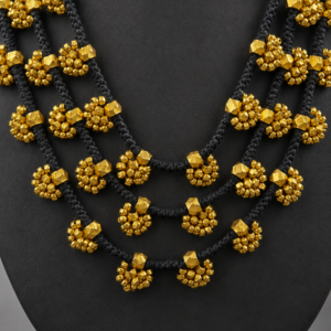 Black Dhokra Multi-Strand Choker