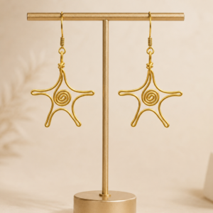 spiral-star-brass-earrings