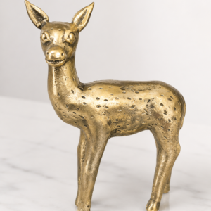 Handcrafted Brass Spotted Deer Figurine