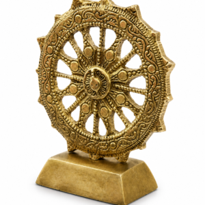 Handcrafted Brass Decorative Chakra Wheel Showpiece