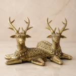 Dhokra reclining deer (10)