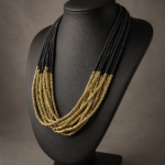 Multilayer brass and glass beads (5)