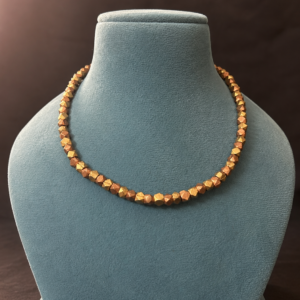 Faceted Copper Bead Short Necklace