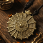 Necklace Dhokra Round locket (21)
