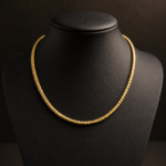Necklace brass beads (3)