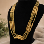 Necklace brass beads and plate (4)