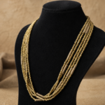 Necklace brass beads and spiral (8)