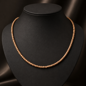 Handcrafted Copper Bead Short Necklace