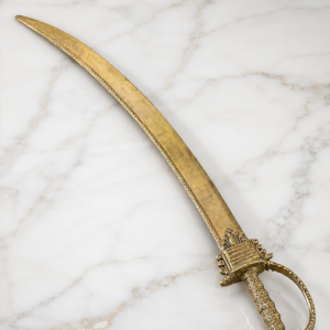 Handcrafted Brass Decorative Sword Wall Accent